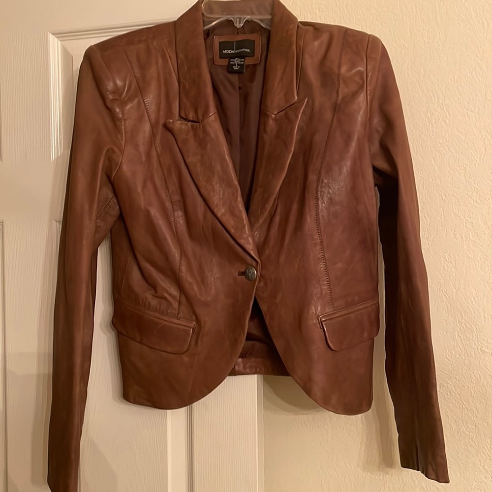 Moda International leather jacket